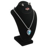 Black Velvet Jewelry Combination Display Bust | Gems on Display