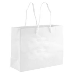 Premium Matte White Eurotote Shopping Bags - 9