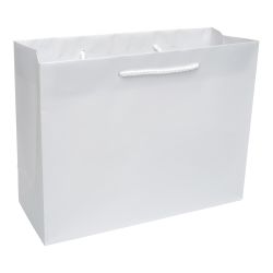 Premium White Laminate Eurotote Shopping Bags - Bulk