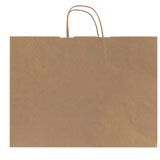 Large Brown Kraft Paper Shopping Bags with Handles