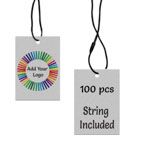 Smoke Grey Custom Hang Tag Rectangle - 1