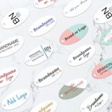 White Oval Gift Tags | Gems on Display