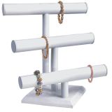 White Jewelry T Bar  | Gems on Display