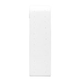 White Leatherette Jewelry Earring Stand, Holds 12 Pairs