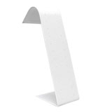 White Leatherette Stud Jewelry Earring Display Stand | Gems on Display