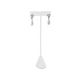 White Leatherette Jewelry Earring T Stand Display | Gems on Display