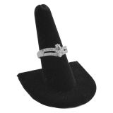 Black Velvet Jewelry Ring Display, 2