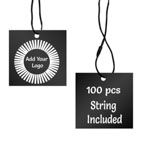 Matte Black Custom Hang Tag Square - 2