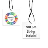 Matte White Custom Hang Tag Rectangle -2