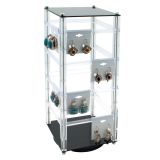 Rotating Jewelry Earring Card Display Holder, Holds 32 Cards