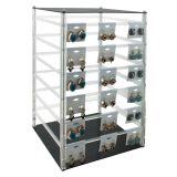 Rotating Jewelry Earring Card Display Holder, Holds 96 Cards