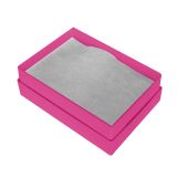 Hot Pink Cotton Filled Jewelry Gift Boxes #32