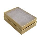 Textured Gold Cotton Filled Jewelry Gift Boxes #32