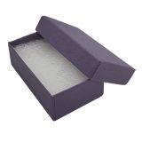 Premium Deep Purple Cotton Filled Jewelry Gift Boxes #32