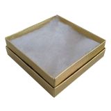 Textured Gold Cotton Filled Jewelry Gift Boxes #33