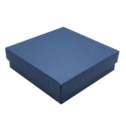 Premium Navy Blue Cotton Filled Box #33 | Gems On Display