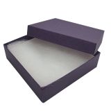 Premium Deep Purple Cotton Filled Jewelry Gift Boxes #33