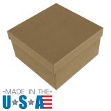 Brown Kraft Cotton Filled Box #34 | Gems On Display