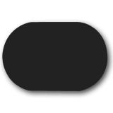 Black Velvet Oval Jewelry Presentation Display Pad, 7