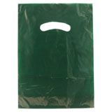 Dark Green Gloss Die Cut Handle Bag 9