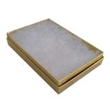 Textured Gold Cotton Filled Jewelry Necklace Gift Boxes #75