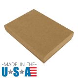 Premium Brown Kraft Paper Cotton Filled Jewelry Gift Boxes #53