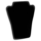 Black Velvet Padded Jewelry Necklace Display Easel, 8