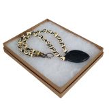 Premium Brown Kraft Cotton Filled Jewelry Necklace Gift Boxes #75