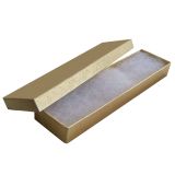 Textured Gold Cotton Filled Jewelry Bracelet Gift Boxes #82
