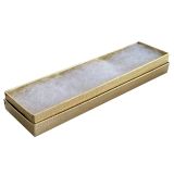 Textured Gold Cotton Filled Jewelry Bracelet Gift Boxes #82