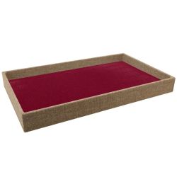 Burgundy Foam Ring Tray Insert-72 Slots-Full Size