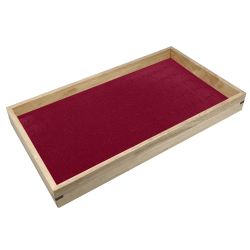 Burgundy Foam Ring Tray Insert-72 Slots-Full Size