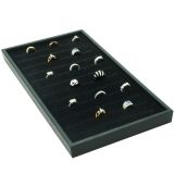 Black Foam 72 Slot Jewelry Ring Tray Liner Insert