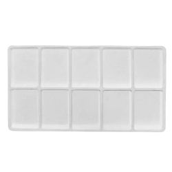 White Flocked Tray Insert-10 Compartment-Full Size