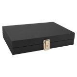 Black Jewelry Attache Case for Necklace / Chains, Rings and Bracelets