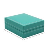 Teal Leatherette Jewelry Pendant Gift Boxes