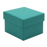 Teal Leatherette Jewelry Ring Gift Boxes