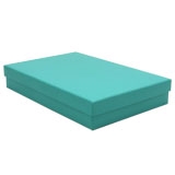 Teal Leatherette Jewelry Necklace / Chain Boxes 