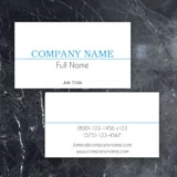 Glossy White Standard Business Card