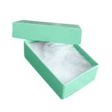 Teal Paper Cotton Filled Jewelry Gift Packaging Boxes #21