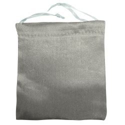 Grey Satin Gift Pouch | Personalized Satin Gift Bags