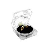 Clear Crystal Style Lucite Jewelry Ring Boxes