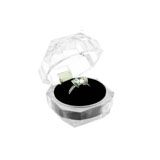 Clear Crystal Style Lucite Jewelry Ring Boxes 