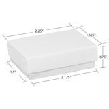 Glossy White Cotton Filled Jewelry Gift Boxes #11
