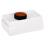 Glossy White Cotton Filled Jewelry Gift Boxes #21