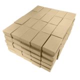 Brown Kraft Paper Cotton Filled Jewelry Gift Boxes #21