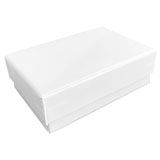 Glossy White Cotton Filled Jewelry Gift Boxes #32