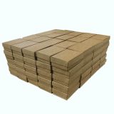 Brown Kraft Paper Cotton Filled Jewelry Gift Boxes #32