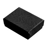 Black Swirl Cotton Filled Boxes #11 | Gems on Display