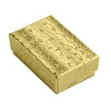 Gold Foil Cotton Filled Jewelry Gift Boxes #11